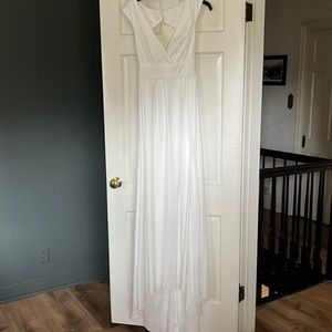 White formal dress
